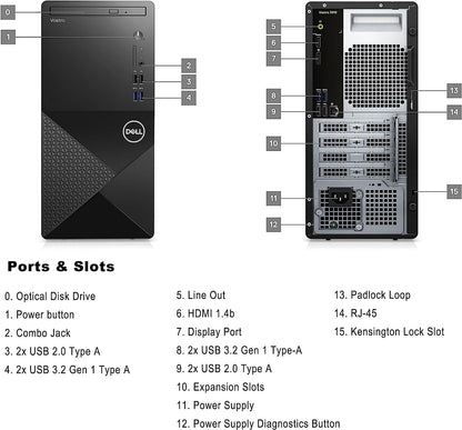 Dell Vostro 3910 Core i5-12400 Intel® UHD 730 Desktop Computer (New)