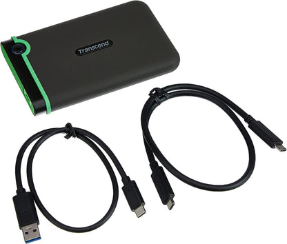 Transcend 2TB StoreJet 2.5" USB Type-C  Rugged Anti-shock Portable External Hard Drive (Brand New)