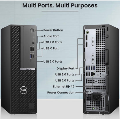 Dell OptiPlex 5080 Core i5 10th Gen 8GB/16GB RAM 256GB/512GB SSD Desktop (New OB)