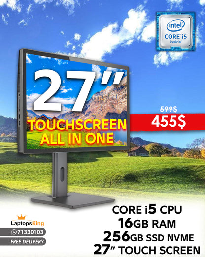 27-inch All-in-One Desktop Core i5 16GB RAM 256GB SSD Touchscreen (New)