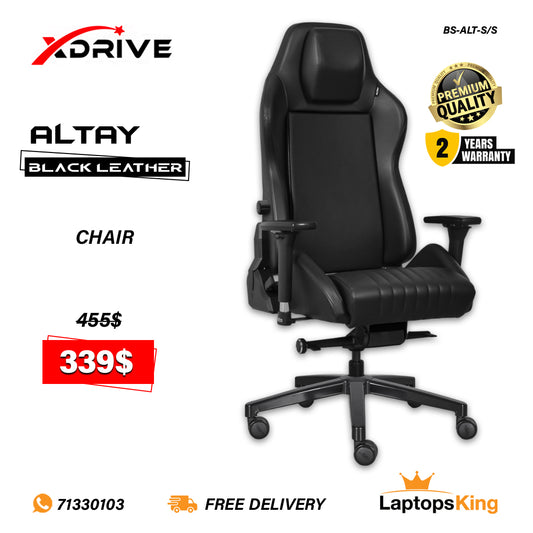 Xdrive Altay BS-ALT-S/S Black Leather Chair (Brand New)