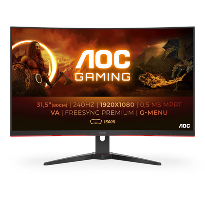 AOC C32GZE FHD Curved 240Hz Gaming Monitor 32" (Used)