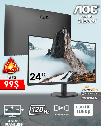Aoc 24B30H 24” FHD 120HZ MONITOR (BRAND NEW)