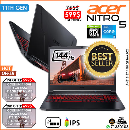 Acer Nitro AN515-57 Core i5-11400h Rtx 3050 Ti - Main Image