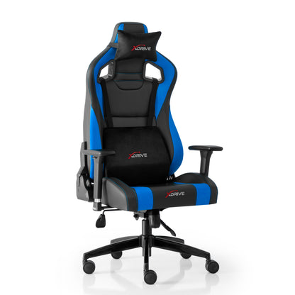 Xdrive Akdeniz XD-AKD-M/S Blue/Black Leather Chair (Brand New)