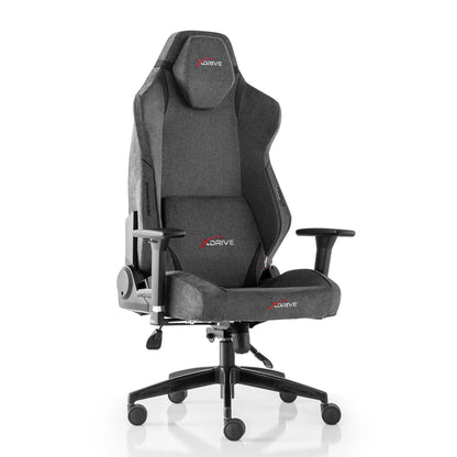 XDRIVE ANKA LUXURY CHAIR GREY FABRIC (BRAND NEW)