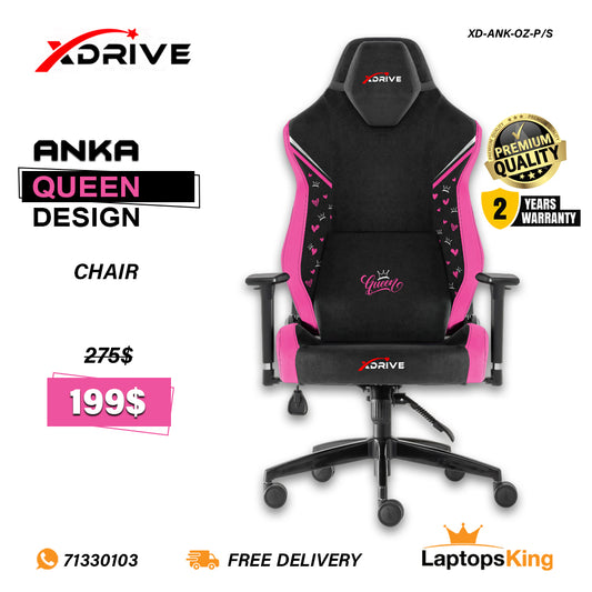 Xdrive Anka XD-ANK-OZ-P/S Pink/Black Queen Design Chair (Brand New)