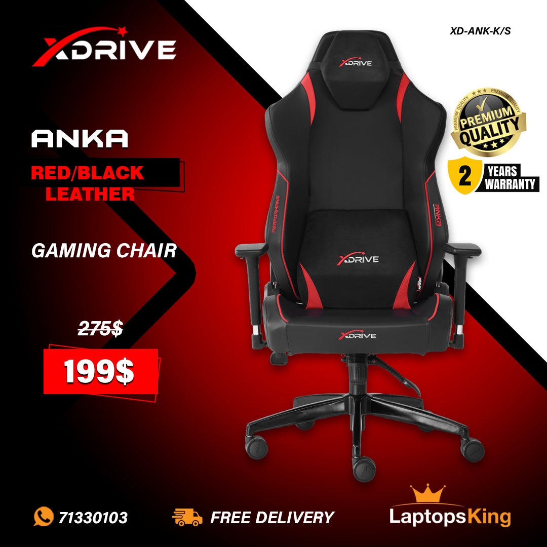 Xdrive Anka XD-ANK-K/S Red/Black Leather Chair (Brand New)