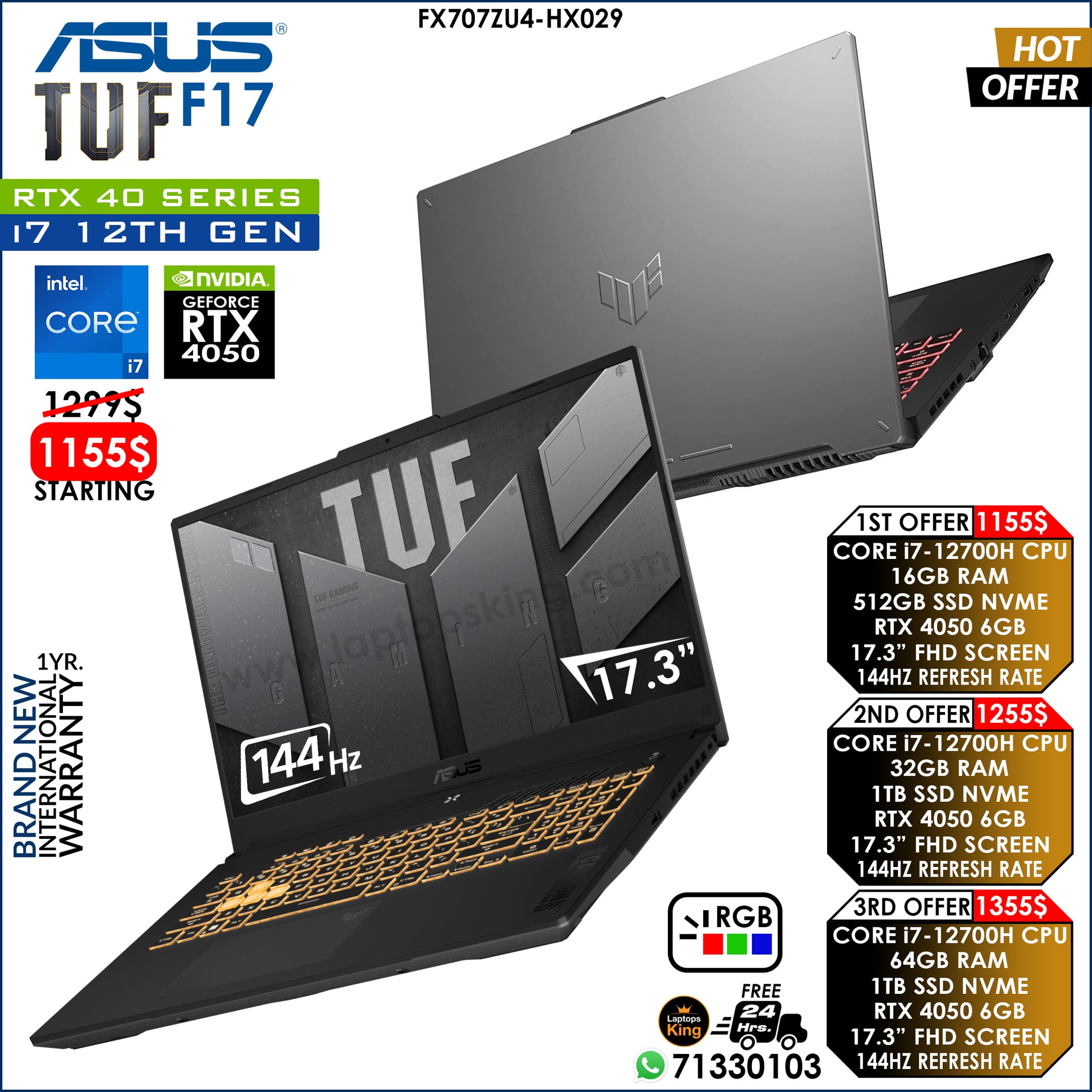 Gaming A17 Asus Tough Gaming Laptop Price Asus Tuf F17 FX707ZU4