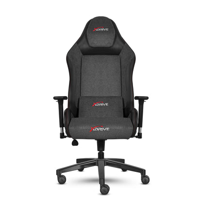 Xdrive Atak XD-ATK-G/S Grey Fabric & Black Leather Chair (Brand New)