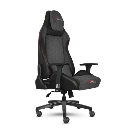 Xdrive Atak XD-ATK-G/S Grey Fabric & Black Leather Chair (Brand New)