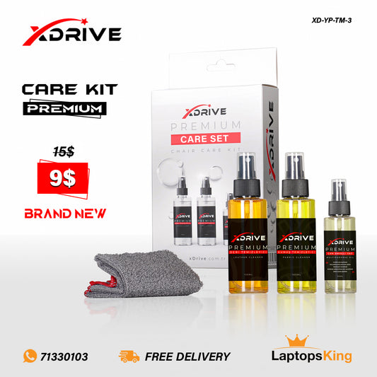 Xdrive XD-YP-TM-3 | 3-Piece Premium Set Leather & Fabric Chair Cleaning & Care Kit (Brand New)