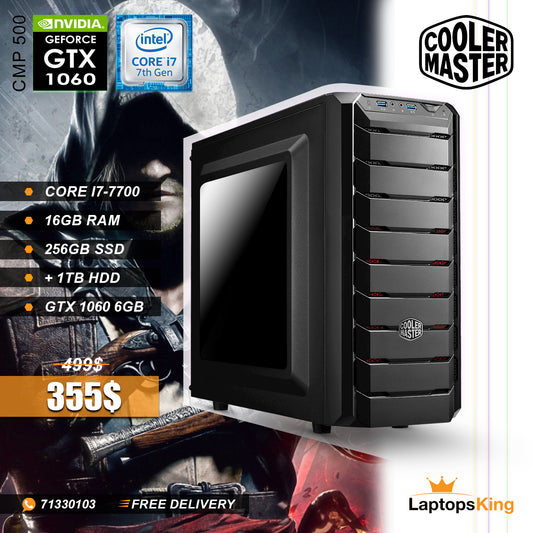 Cooler Master CMP 500 Core i7-7700 Gtx 1060 Gaming Desktop Computer Offer (Used Very Clean)
