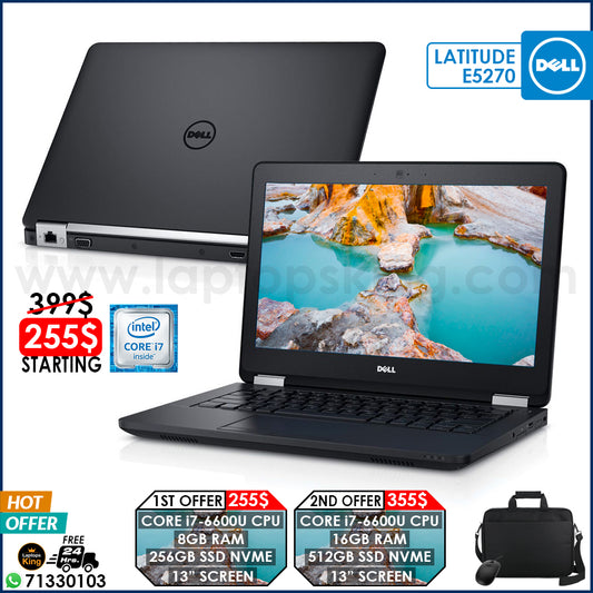 Dell Latitude E5270 Core i7-6600u 13 Inch Screen Laptop Offers (Open Box)