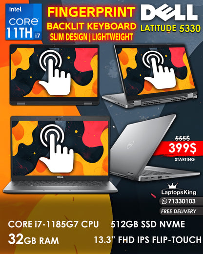 DELL LATITUDE 5320 CORE i7- 1185G7 13.3 INCH FHD FLIP-TOUCH 2in1 LAPTOPS (BRAND NEW 1YR WARRANTY)