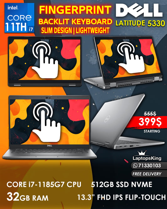 DELL LATITUDE 5320 CORE i7- 1185G7 13.3 INCH FHD FLIP-TOUCH 2in1 LAPTOPS (BRAND NEW 1YR WARRANTY)