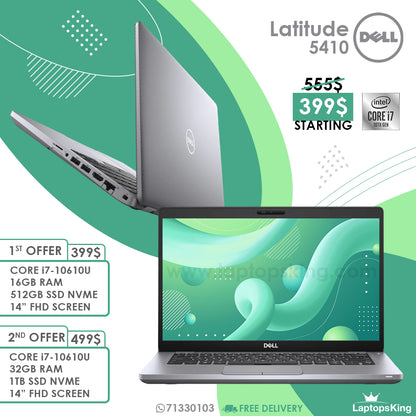 Dell Latitude 5410 Core i7-10610u 14" Laptop Offers (New OB)