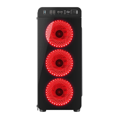 Genesis Irid 300 Core i5-7400 Gtx 1060 | Red | Gaming Desktop Computer (Used Very Clean)