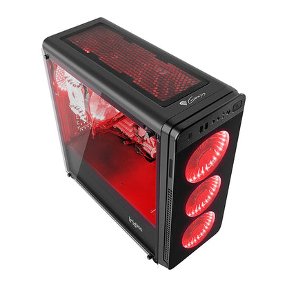 Genesis Irid 300 Core i5-7400 Gtx 1060 | Red | Gaming Desktop Computer (Used Very Clean)