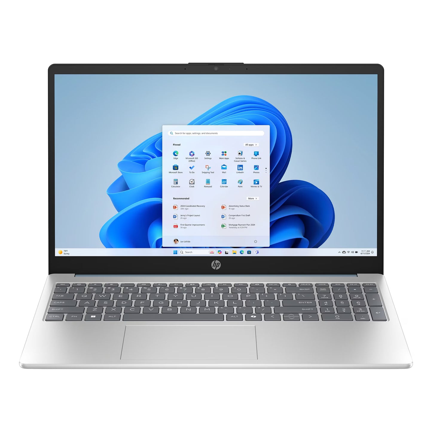 HP 15-FD0130WM Laptop Core i3 N305 8GB DDR4 256GB NVMe 15.6-inch FHD Touchscreen (New)