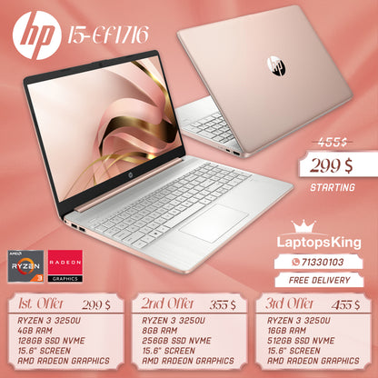 Hp 15-EF1716 Ryzen 3250u Radeon Graphics Laptop Offers