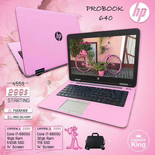 Hp ProBook 640 Core i7 Pink Edition Laptop Offers (Open Box)