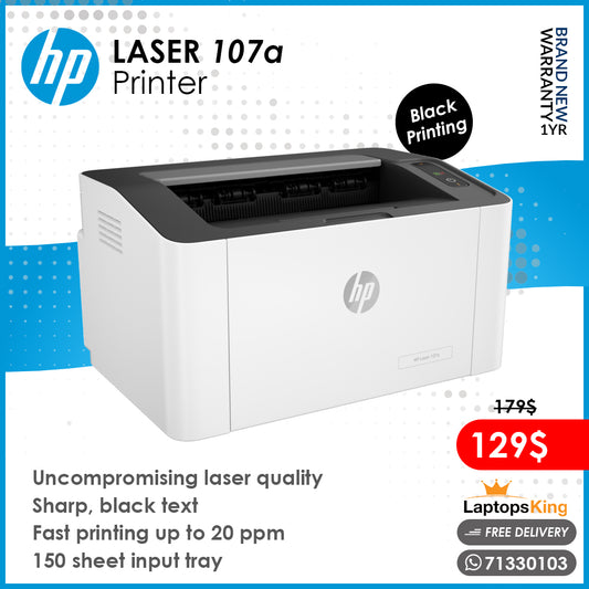 Hp Laser 107a | Black Printing | Printer (Brand New)