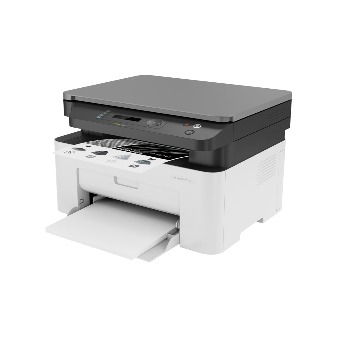 Hp Laser Mfp 135w | Mobile Printing | Black Printing | 3in1 Wireless Printer (Brand New)