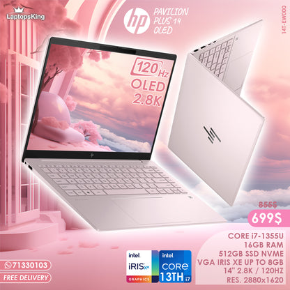 Hp Pavilion Plus 14 14T-EW000 Core i7-1355u Iris Xe 120hz