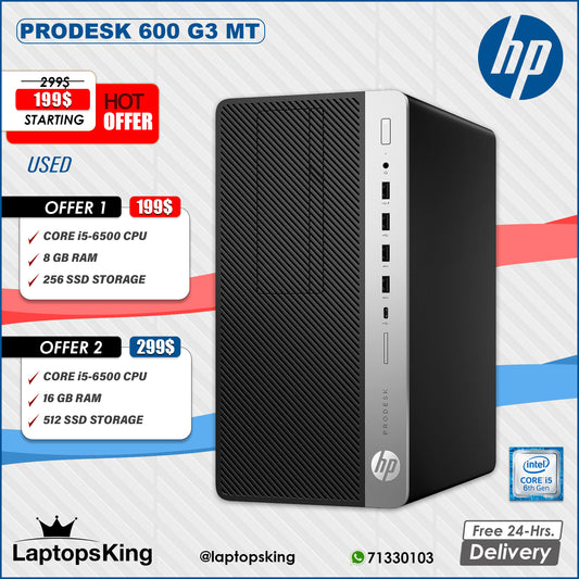 Hp Prodesk 600 Core i5-6500 Desktop Computer Offers (Used with Warranty)