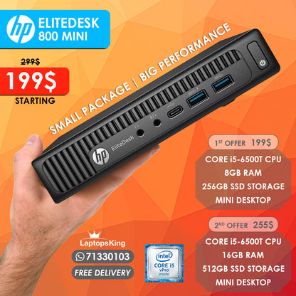 Hp Elitedesk 800 Mini Core i5-6500t Mini Desktop Computer Offers