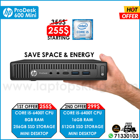 Hp Prodesk 600 Mini Core i5-6400t Mini Desktop Computer Offers