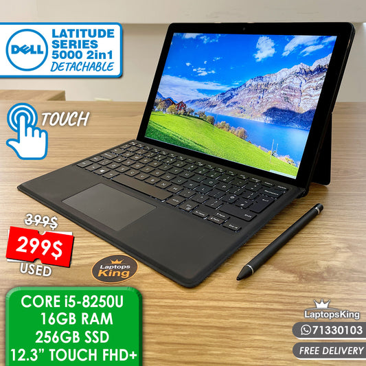 Dell Latitude 5290 2in1 Intel i5 8th Gen Cpu Detachable Touch Laptops (Used Very Clean)