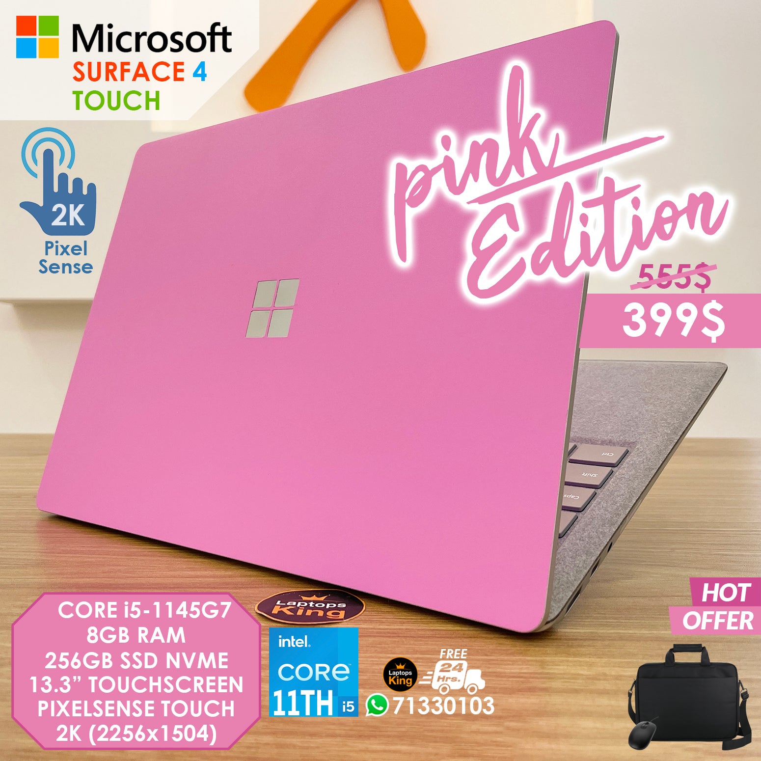 Microsoft Surface 4 Core i5 Touch Laptop (Open Box) in Lebanon
