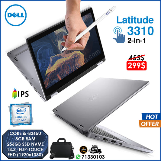 Dell Latitude 3310 Core i5-8365u 13.3" Flip-Touch 2in1 Laptop Offer (Open Box)