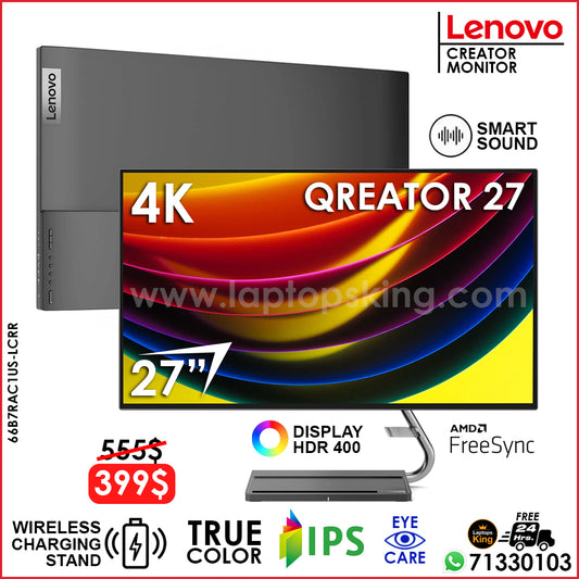 Lenovo Qreator 27 66B7RAC1US-LCRR 27" 4K IPS True Color Creator Monitor (New OB)