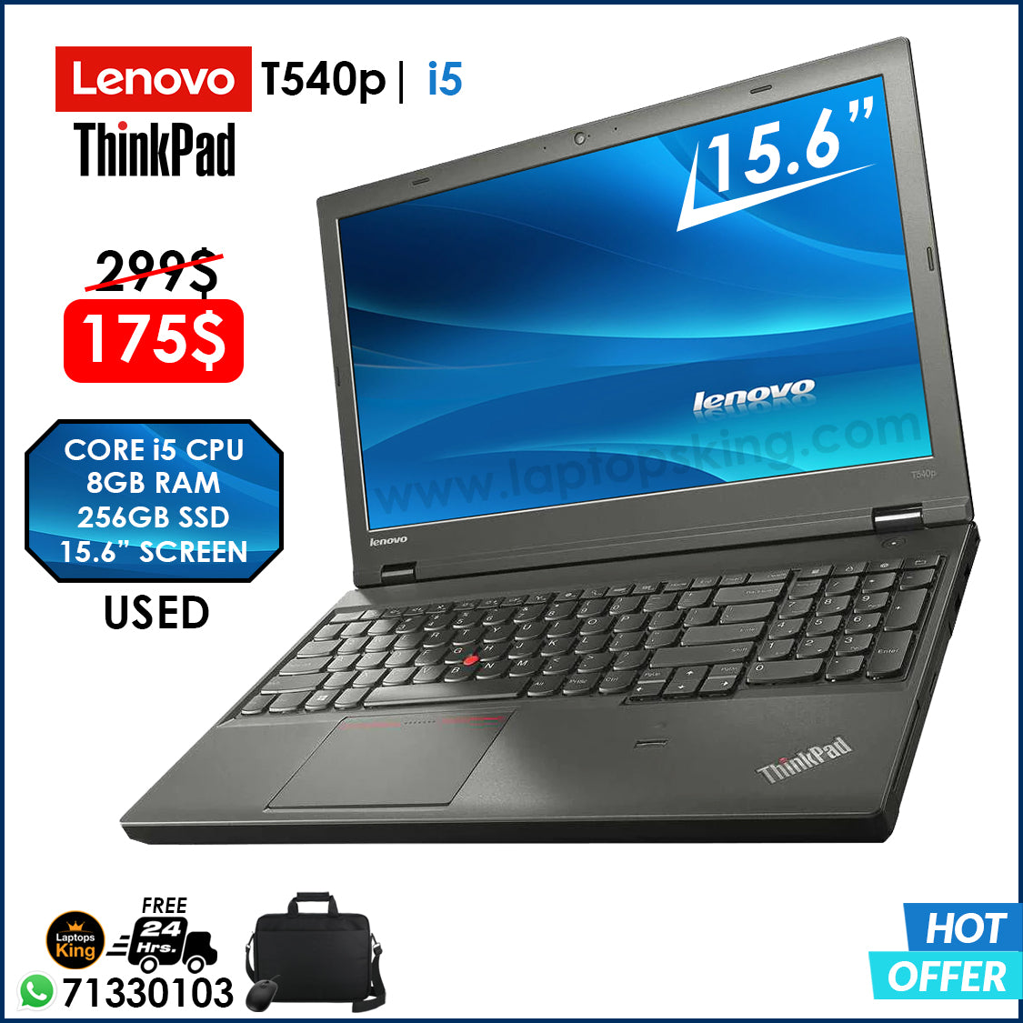 Lenovo ThinkPad T540p Core i5 15.6" Laptop Offer (Used Very Clean)