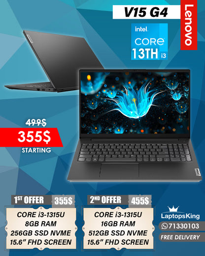 LENOVO V15 G4 CORE i3-1315U 15.6" FHD SCREEN LAPTOP (BRAND NEW)