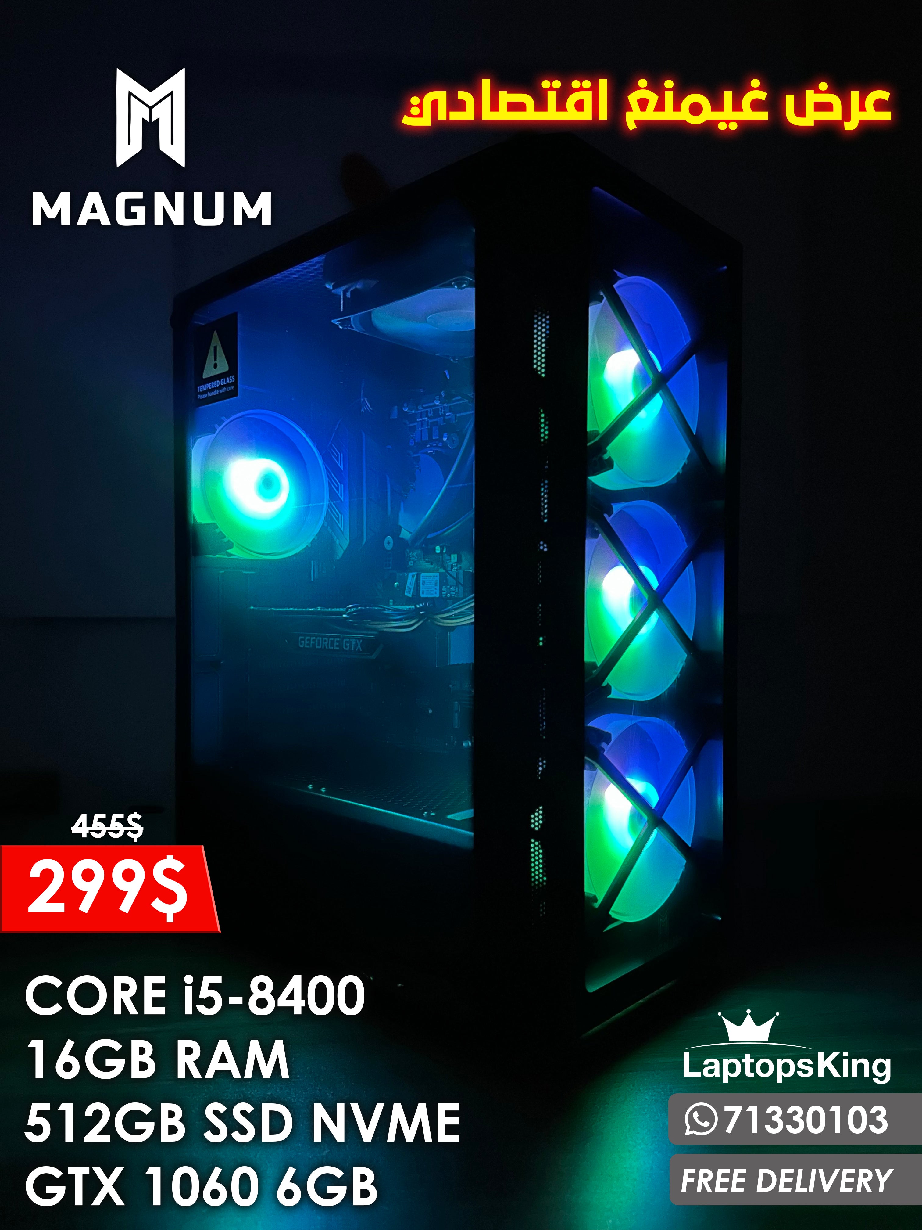 MAGNUM CORE i5-8400 GTX 1060 6GB GAMING DESKTOP – Laptops King