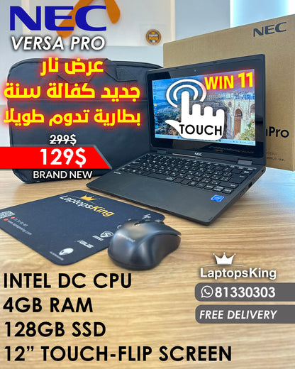NEC VERSA PRO X360  INTEL DC CPU 12” FLIP-TOUCH SCREEN (brand new)