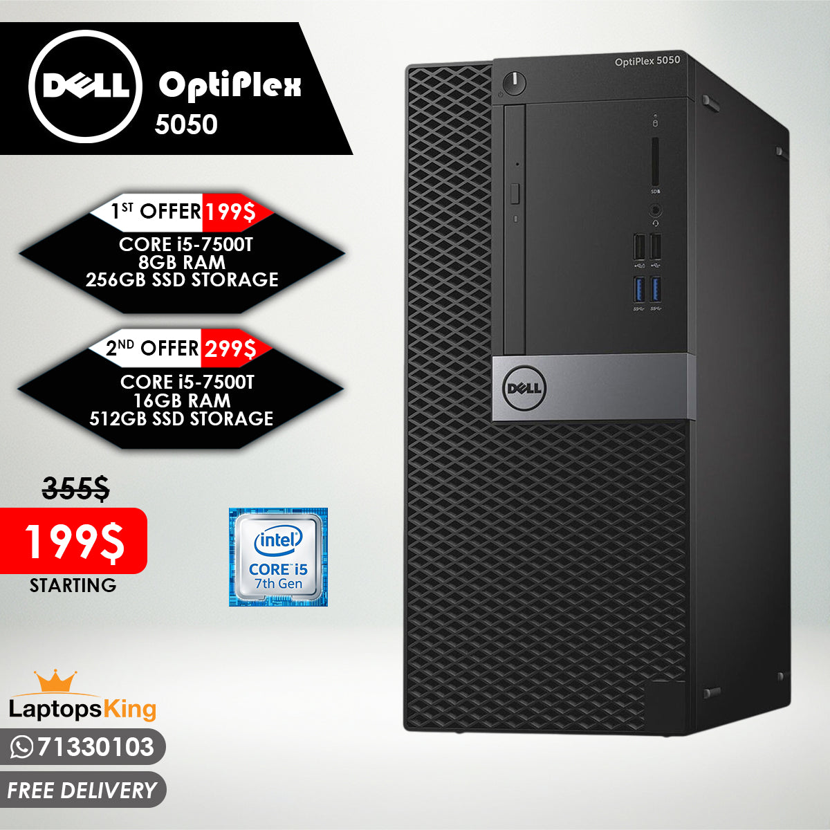 Dell Optiplex 5050 Core i5-7500T Desktop Computer Offers (New OB