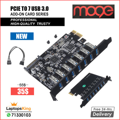 Moge Pcie To 7 Usb 3.0 Add-On Card Series (New)