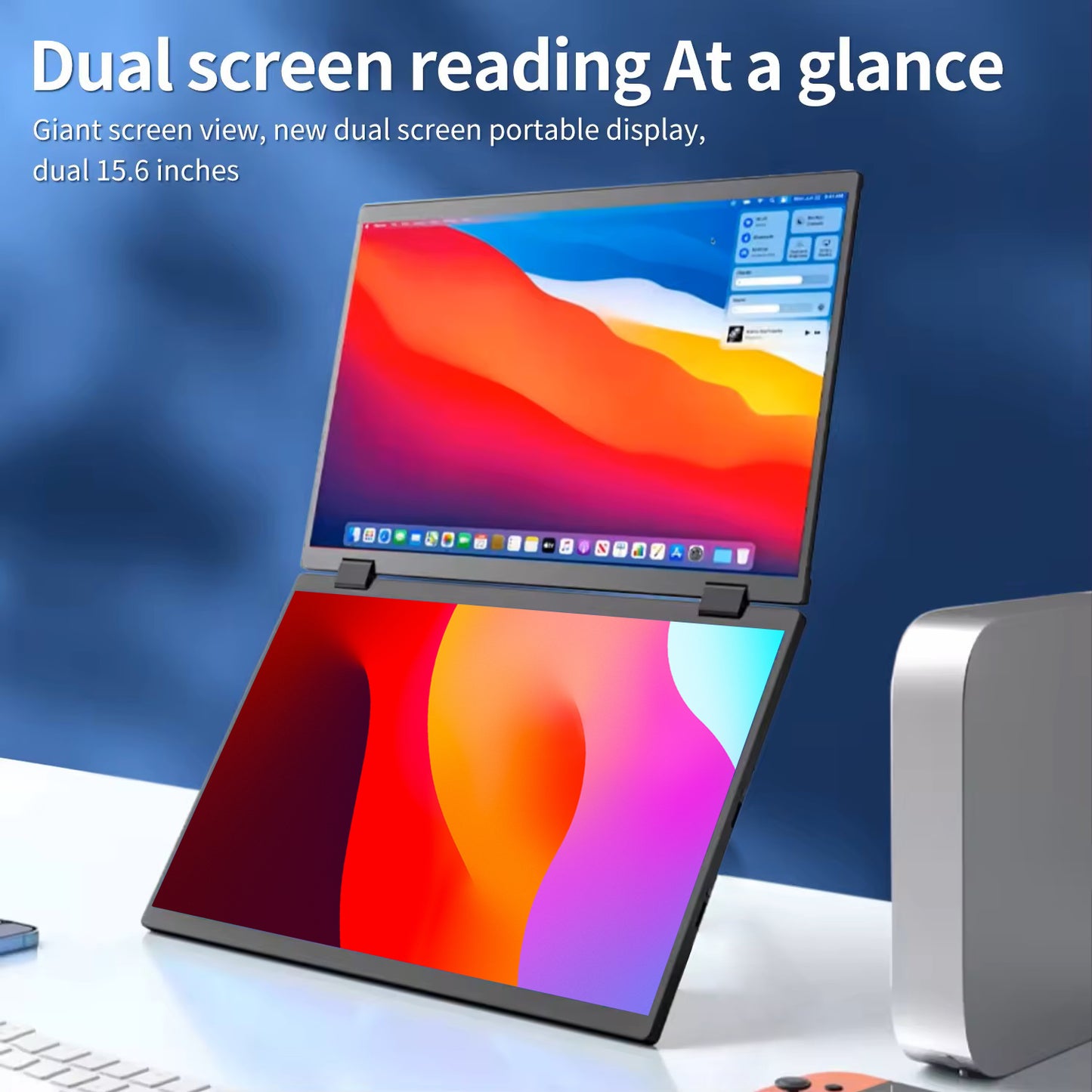 Dual Screen Portable Monitor 2.8k 15.6” Flip Touch (Brand New)