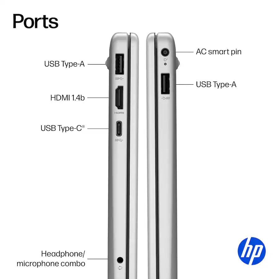 HP 15-FD0153DX Laptop Core i3 1315U 8GB DDR4 256GB NVMe 15.6-inch (1366 x 768) Touchscreen (New)