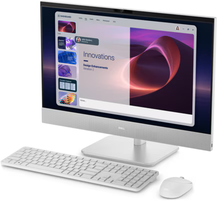 Dell AIO 24 DEC24260-7157WHT-PUS Core Ultra 7 355 Touch All-in-One Desktop 23.8-inch - (New)