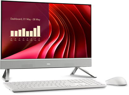 Dell AIO 24 DEC24250-7482WHT-PUS Core 7-150U 16GB RAM 512GB SSD Touch All-in-One Desktop 23.8" (New)