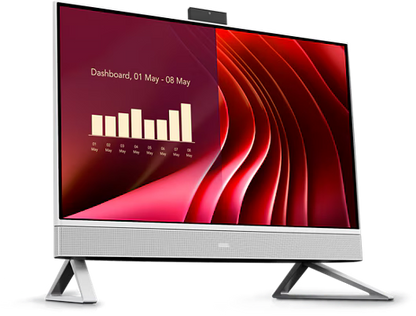 Dell AIO 24 DEC24250-7482WHT-PUS Core 7-150U 16GB RAM 512GB SSD Touch All-in-One Desktop 23.8" (New)