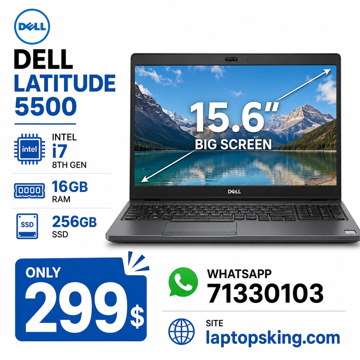 Dell Latitude 5500 Core i7 Laptop Lebanon – Laptops King | Lebanon
