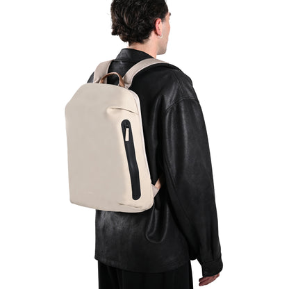 Eloria Como Backpack Beige Water Resistant Laptop Bag (New)