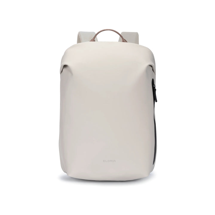 Eloria Como Backpack Beige Water Resistant Laptop Bag (New)